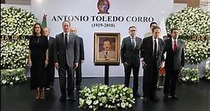 Rinden homenaje póstumo al gobernador Antonio Toledo Corro quien falleció a los 99 años el pasado domingo