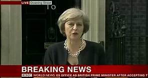 2016 BBC World News Special UK Theresa May Delivers 1st Inaugural Speech as PM 13716 YouTube
