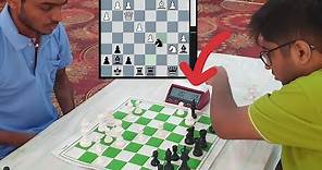 An advantage against a Grandmaster in time trouble? | GM Aravindh vs CM Aaditya | National Blitz