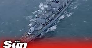 Russian stealth sub crashes into Royal Navy warship