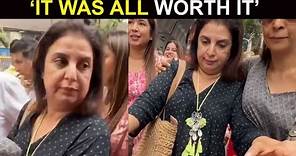 Farah Khan reacts to her VIRAL VIDEO from Lalbaugcha Raja visit