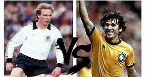 Rummenigge Vs Zico 1981 - Germany x Brazil