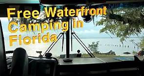 Free Waterfront RV Camping on the Florida Panhandle, Bayside WMA, Boondockers Welcome, Harvest Hosts