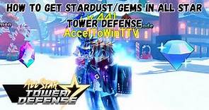 How To Get Stardusts/Gems in All Star Tower Defense ASTD Roblox