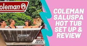 Coleman SaluSpa Hot Tub | Set up & Review | Best Purchase Ever!