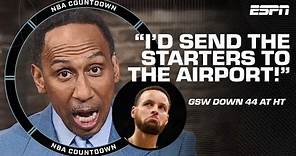 Stephen A. reacts to Celtics' record halftime lead over GSW: 'EPIC BUTT WHOOPING!' | NBA Countdown