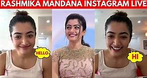 Rashmika Mandanna Movies , Instagram Live