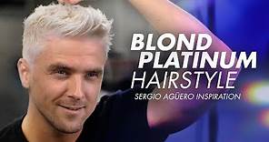 White Silver Hairstyle I Sergio Agüero haircut