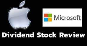 APPLE and MICROSOFT Dividend Stock Review || Are AAPL and MSFT Good Dividend Stocks?