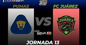 Resumen | Pumas vs FC Juárez | LIGA BBVA MX | Grita México A21 - Jornada 13