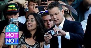 Matt Damon Joined By Wife Luciana Bozán Barroso at Elysium Premiere