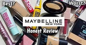 I tried almost EVERYTHING from MAYBELLINE (Review)