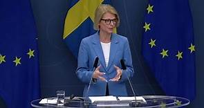 Pressträff med finansminister Elisabeth Svantesson den 19 december 2022