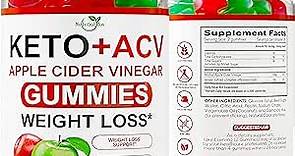 Keto ACV Gummies Advanced Weight Loss - AC Keto Gummies - ACV Keto Gummies Apple Cider Vinegar - Supports Digestion - Cleanse & Detox - Raspberry Keto Pills - Ketone Ultra - Made in USA - 60 Gummies