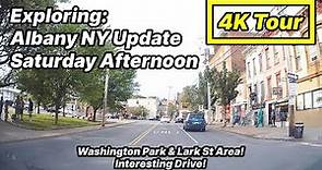 Albany NY Saturday Afternoon | Washington Park & Lark St | Dashcam Tour [4k]