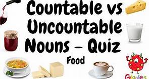 ESL Countable and Uncountable Noun quiz
