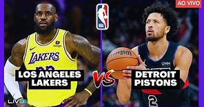 NBA AO VIVO - LOS ANGELES LAKERS x DETROIT PISTONS l LEBRON JAMES EM QUADRA