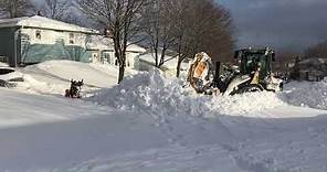 snowmageddon 2020 - St John's, NL - Plow getting stuck