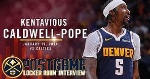 Kentavious Caldwell-Pope Post Game Locker Room Interview vs. Celtics 🎙