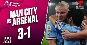 Highlights & Goals: Manchester City vs. Arsenal 3-1 | Premier League | Telemundo