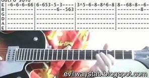 Santana Evil Ways Guitar Lesson Chords & Tab Tutorial