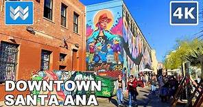 [4K] Downtown Santa Ana California - Walking Tour Vlog & Travel Guide