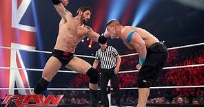 John Cena vs. Bad News Barrett – United States Championship Match: Raw, April 13, 2015