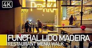 Funchal Lido 2022 Restaurant menu walking tour | Funchal, Madeira 2022 (with captions)