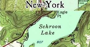 Schroon Lake, New York Custom Map