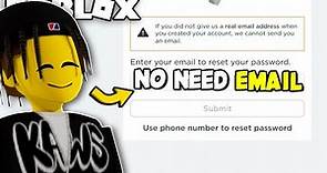 How to Recover Your Roblox Account Without Password Or Email - NO PIN/PASSWORD Or EMAIL in 2022