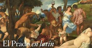 La bacanal de los andrios, de Tiziano con comentarios en latín