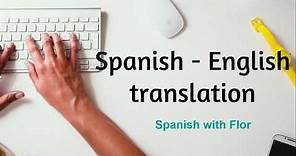Spanish - English translation tools to learn Spanish