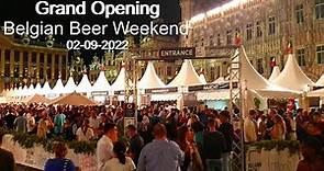 Grand Opening Belgian Beer Weekend 2022 at Grand Place Brussels