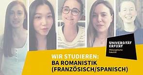 Wir studieren Romanistik an der Uni Erfurt