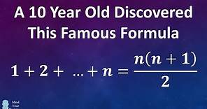 Gauss discovered this at a very young age (Sum 1 To 100 - Based On True Story)