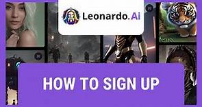 Leonardo AI: How To Sign Up