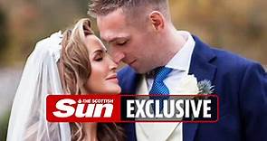 Rangers star McGregor fought back tears as he tied knot at lavish wedding bash