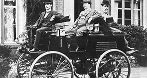 The electric car driven to work by a Victorian inventor