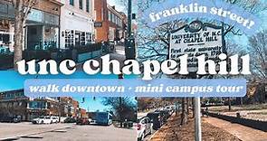 explore chapel hill, north carolina! a walk down franklin street + mini unc campus tour vlog