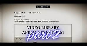 video library ielts listening