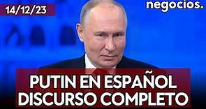 Putin promete la victoria de Rusia y acusa de imperialismo a EEUU. DISCURSO COMPLETO EN ESPAÑOL