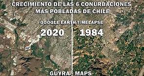 Crecimiento de las 6 Ciudades Más Pobladas de Chile