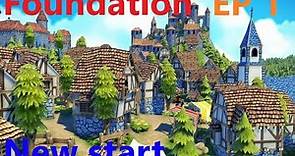 Foundation - Episode 1 - Starting a new village on a random map to explain the game