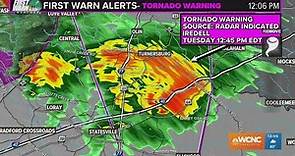 Tornado Warning issued for Iredell County, NC