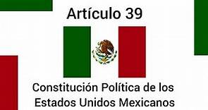Artículo 39 Constitucional (explicación sencilla) ¿Qué es la soberanía? #mexico #derecho #ley