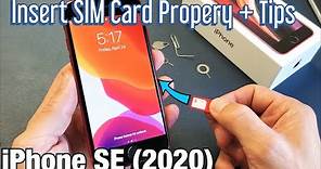 iPhone SE 2 (2020): How to Insert Sim Card Properly + Tips