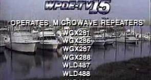 WPDE-TV Channel 15, Florence, SC Sign-off and Sign-On from March 1993