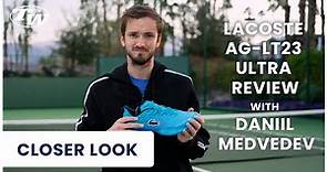 ATP Pro Daniil Medvedev reviews his tennis shoes of choice: Lacoste AG-LT23 Ultra (stable comfort)