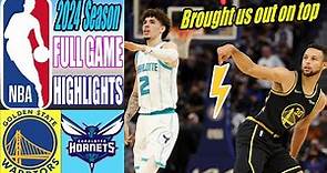 Golden State Warriors vs Charlotte Hornets [FULL GAME] QTR Mar 28, 2024 | NBA Highlights 2024