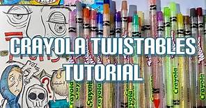 Crayola Twistables Color Pencil Tutorial and Review